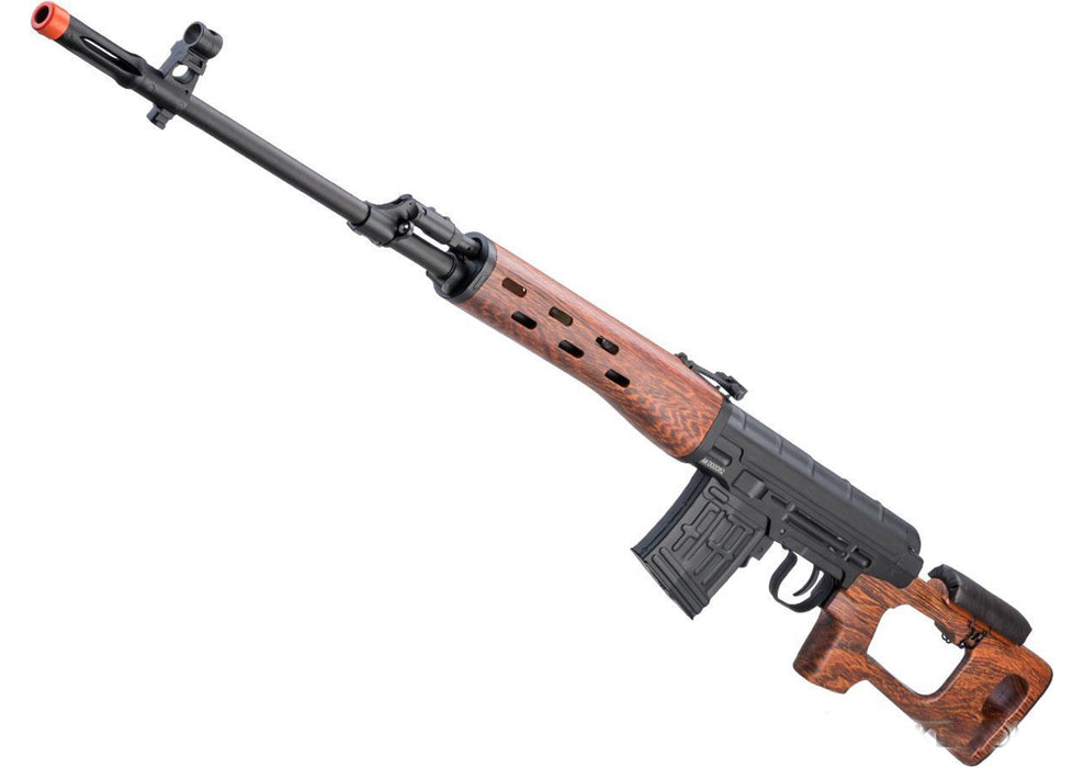 A&K SVD Dragunov Airsoft AEG Sniper Rifle w/ Metal Gearbox (Model: Imitation Wood Furniture)