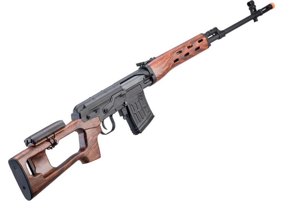 A&K SVD Dragunov Airsoft AEG Sniper Rifle w/ Metal Gearbox (Model: Imitation Wood Furniture)