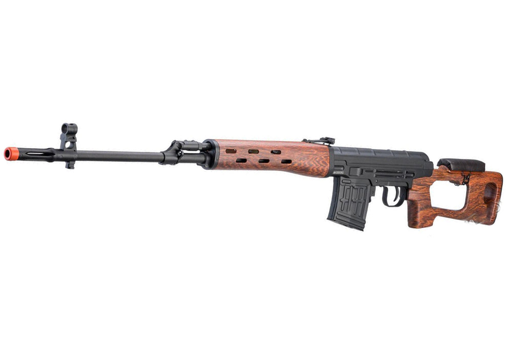 A&K SVD Dragunov Airsoft AEG Sniper Rifle w/ Metal Gearbox (Model: Imitation Wood Furniture)