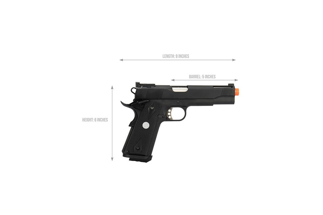 Army Armament R30 1911 Gas Blowback Airsoft Pistol, Full Metal, Black