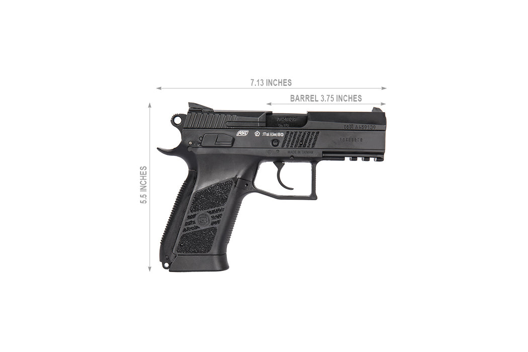 ASG CZ 75 P-07 DUTY CO2 NON-BLOWBACK AIRGUN PISTOL - BLACK