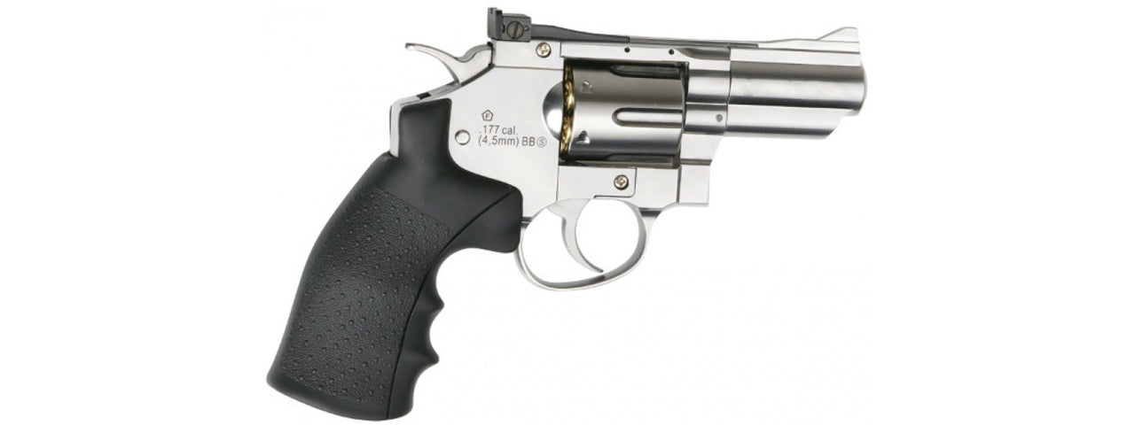 Silver Dan Wesson 715 2.5" Airsoft Revolver - Gas Powered