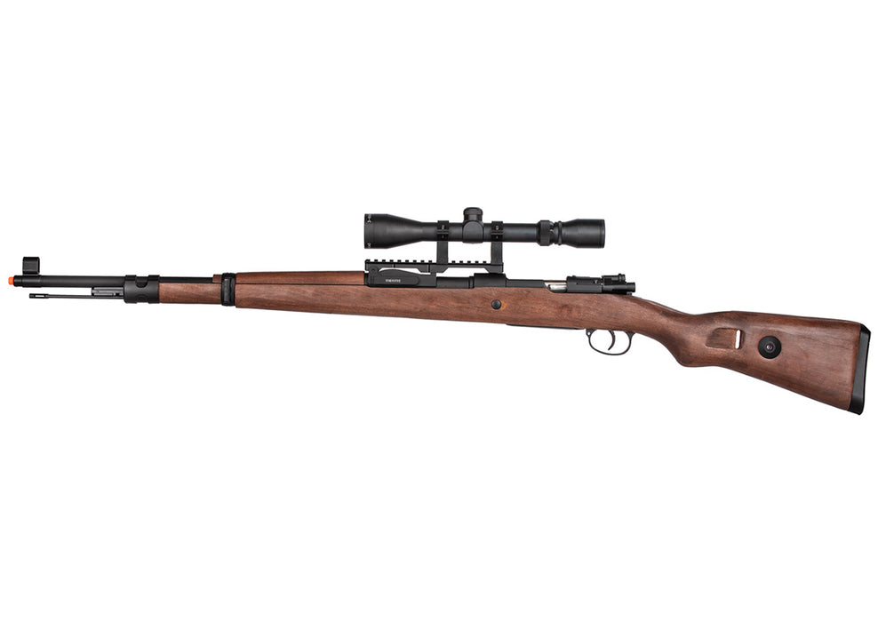 Double Bell WWII Kar 98k Bolt Action Spring Airsoft Rifle (REAL WOOD)