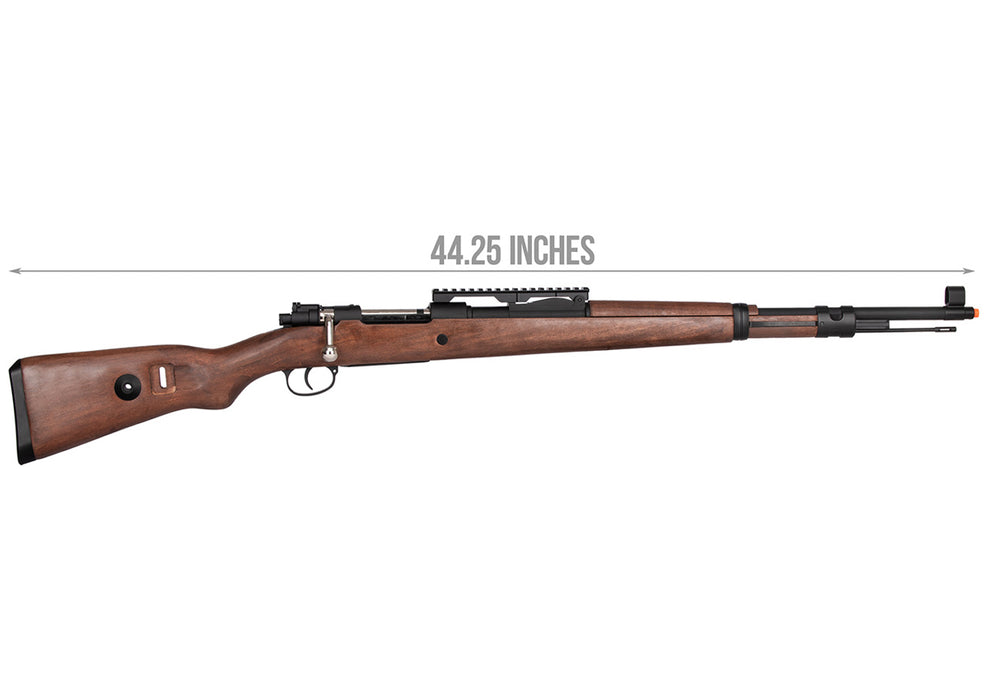 Double Bell WWII Kar 98k Bolt Action Spring Airsoft Rifle (REAL WOOD)