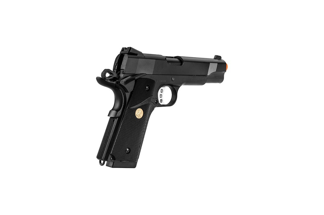 Double Bell M1911 Gas Blowback MEU Airsoft Pistol [Polymer] (Black)