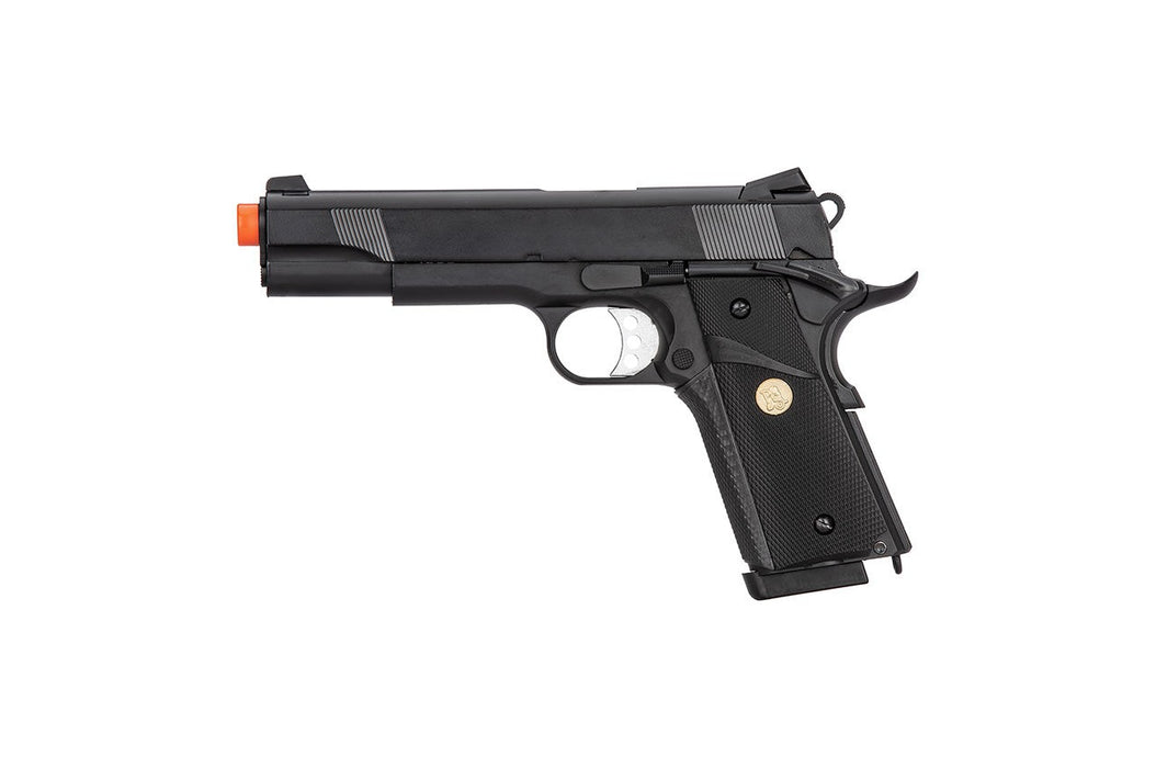 Double Bell M1911 Gas Blowback MEU Airsoft Pistol [Polymer] (Black)