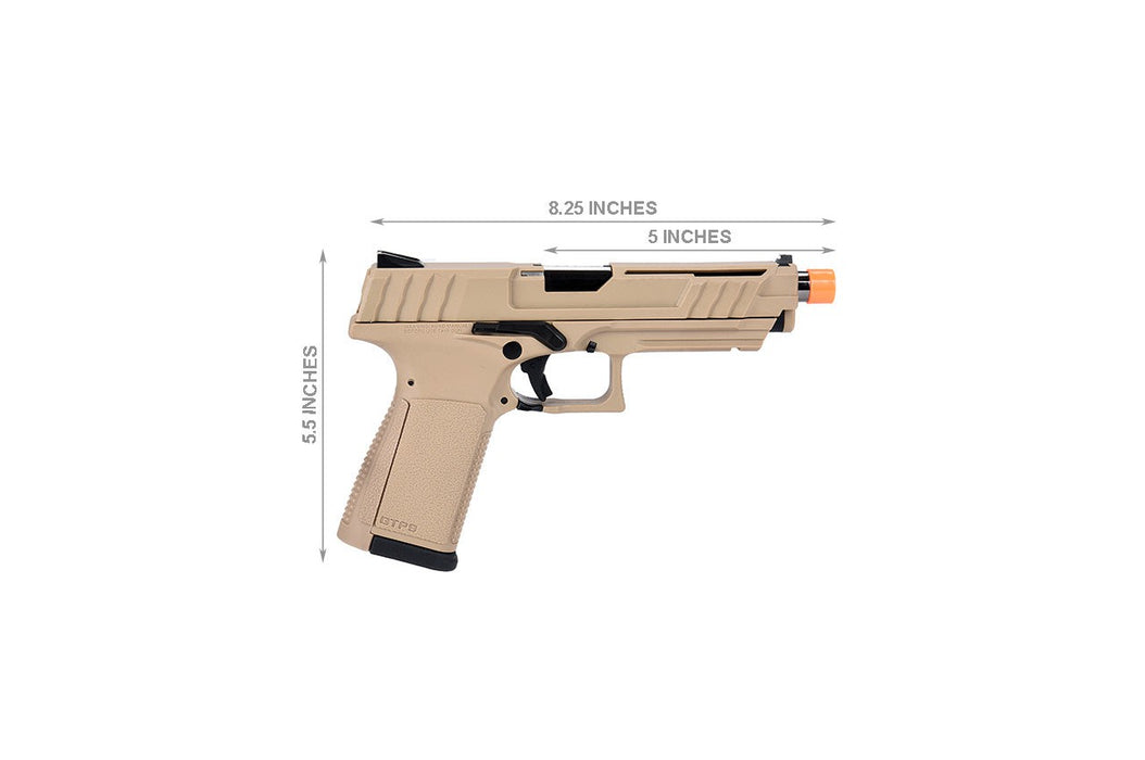 G&G GTP-9 Gas Blowback GBB Airsoft Pistol (DESERT TAN)