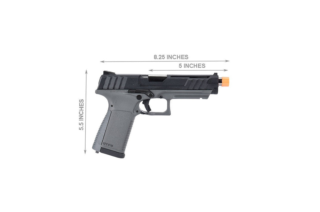 G&G GTP-9 Gas Blowback GBB Airsoft Pistol (BLACK / GRAY)