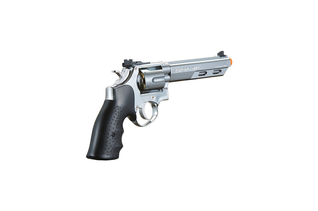 HFC SAVAGE BULL 6" GAS AIRSOFT REVOLVER PISTOL - FULL SIZE - SILVER