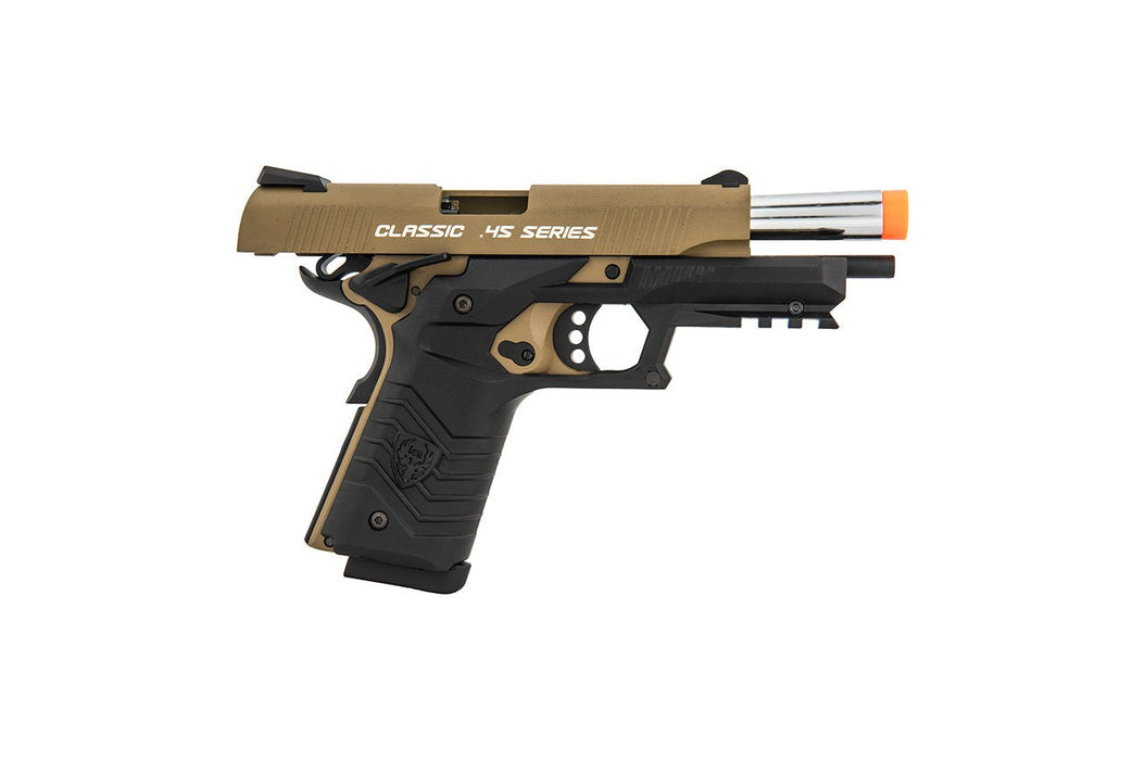 HFC Honor Fantastic 1911 Gas Blowback Pistol (TAN / BLACK)