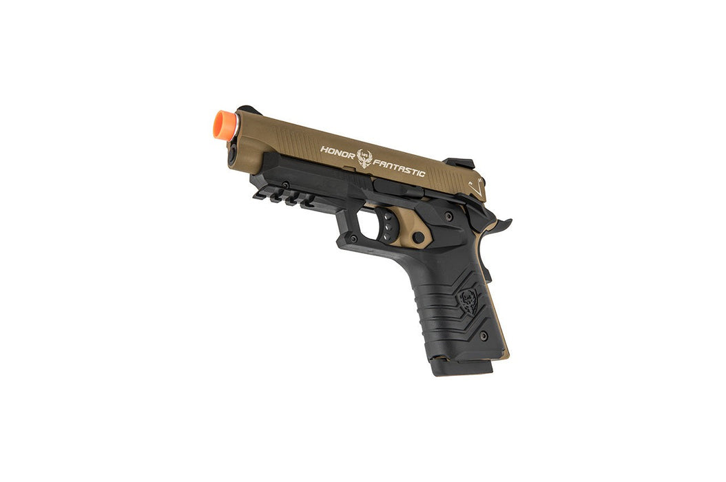 HFC Honor Fantastic 1911 Gas Blowback Pistol (TAN / BLACK)