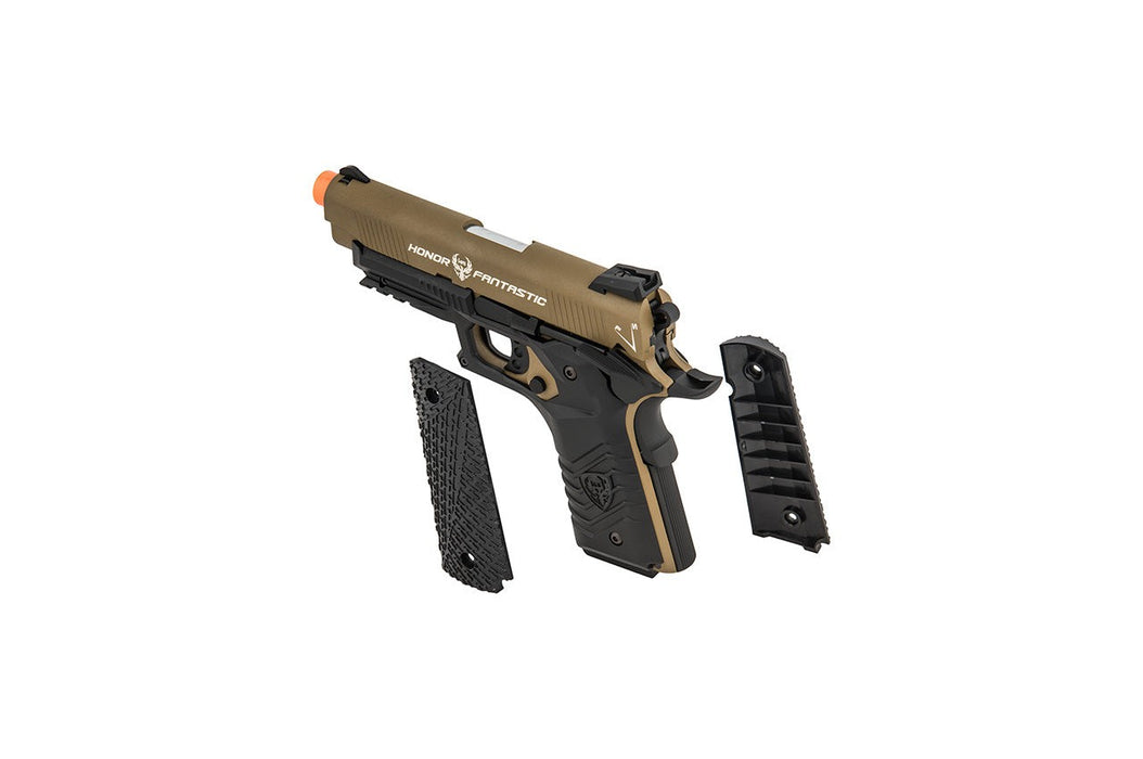 HFC Honor Fantastic 1911 Gas Blowback Pistol (TAN / BLACK)