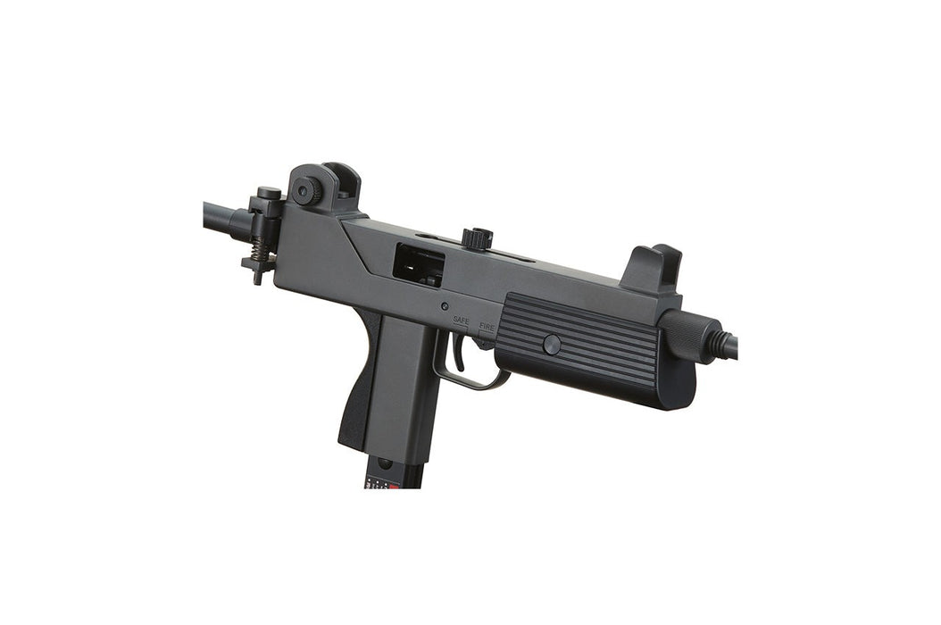 HFC AIRSOFT GAS POWERED PISTOL W/ FOLDING STOCK - BLACK