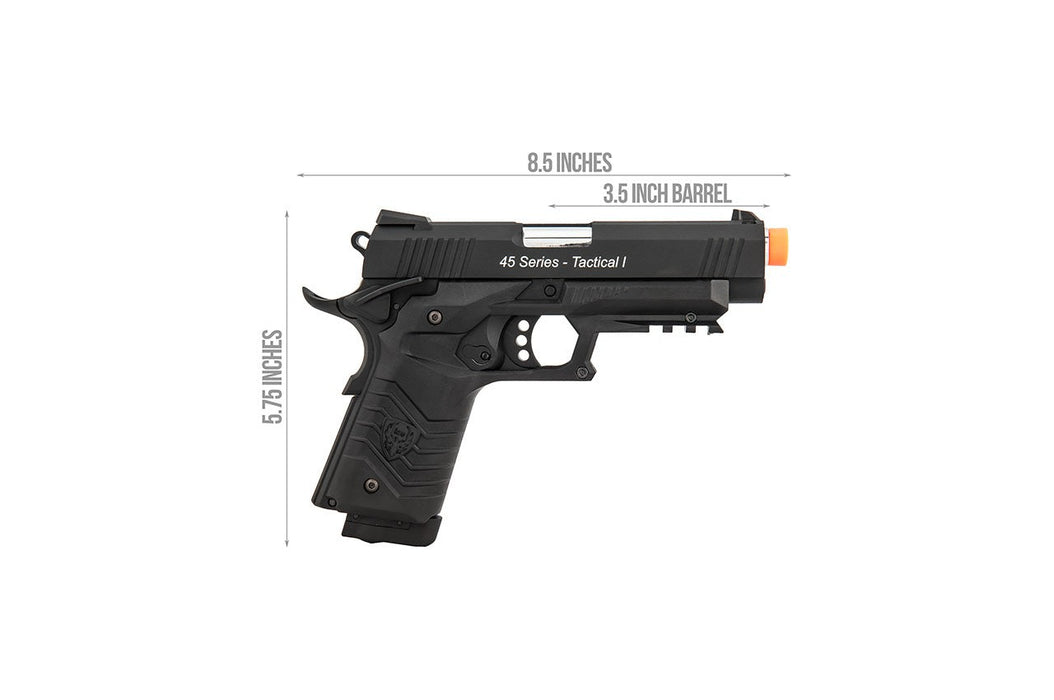 HFC HG-171 Tactical 1911 Gas Blowback Pistol (BLACK)