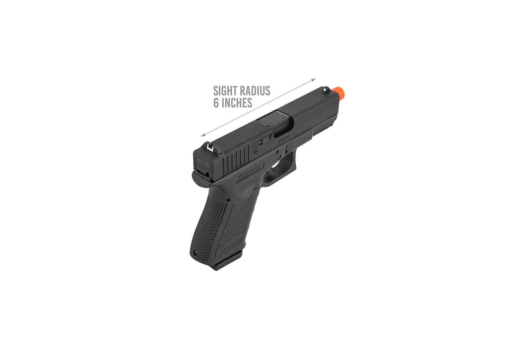 HK-2276303 Licensed Gen 3 Glock-19 Gas Blowback Airsoft Pistol