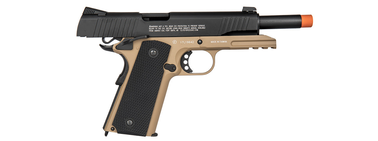 ELITE FORCE 1911 TAC CO2 BLOWBACK AIRSOFT PISTOL W/ 20MM RAIL