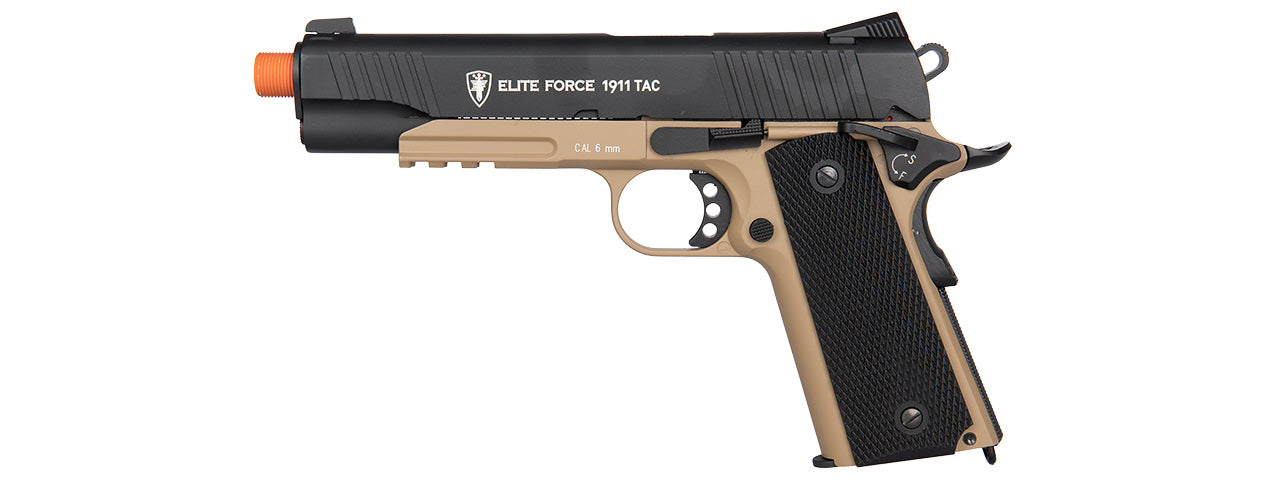 ELITE FORCE 1911 TAC CO2 BLOWBACK AIRSOFT PISTOL W/ 20MM RAIL