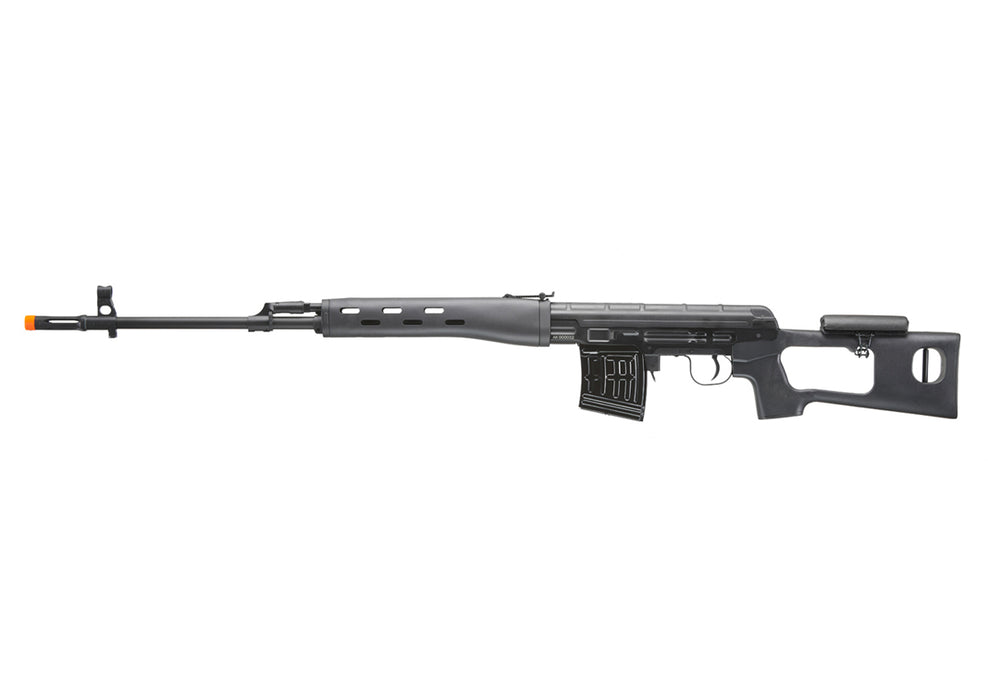 Atlas Custom Works Full Metal SVD Spring Rifle with Removable Cheek Rest (Color: Black)