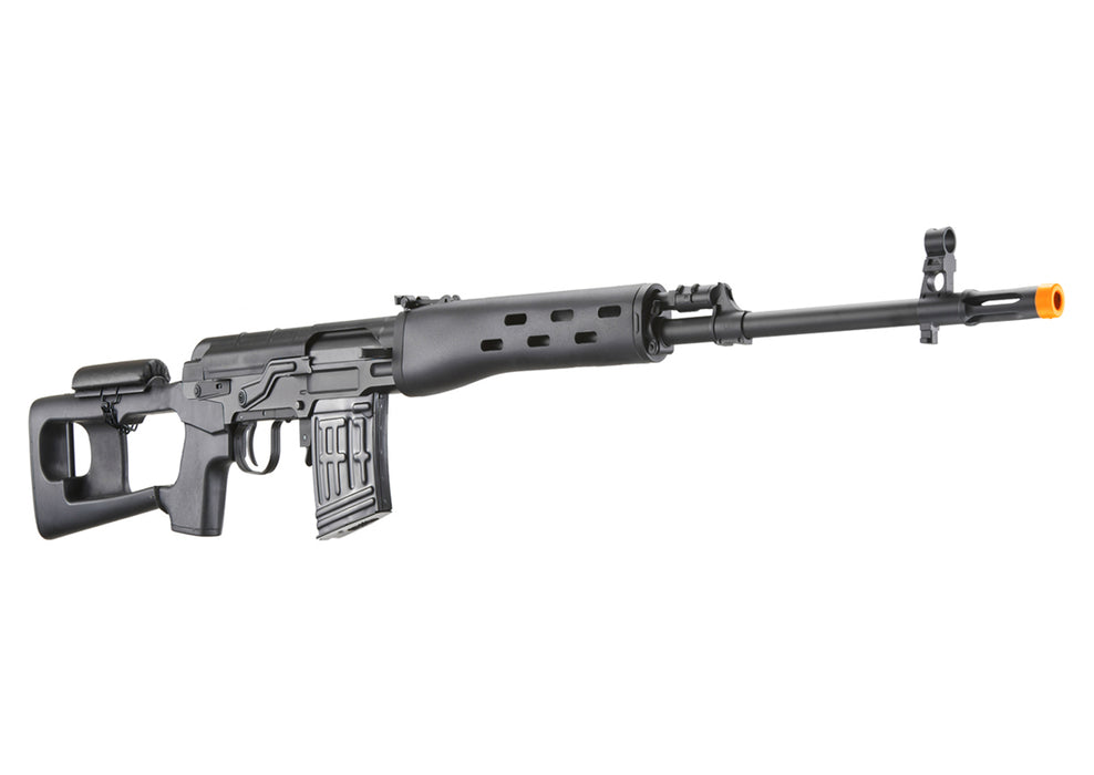 Atlas Custom Works Full Metal SVD Spring Rifle with Removable Cheek Rest (Color: Black)