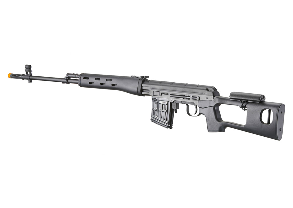 Atlas Custom Works Full Metal SVD Spring Rifle with Removable Cheek Rest (Color: Black)