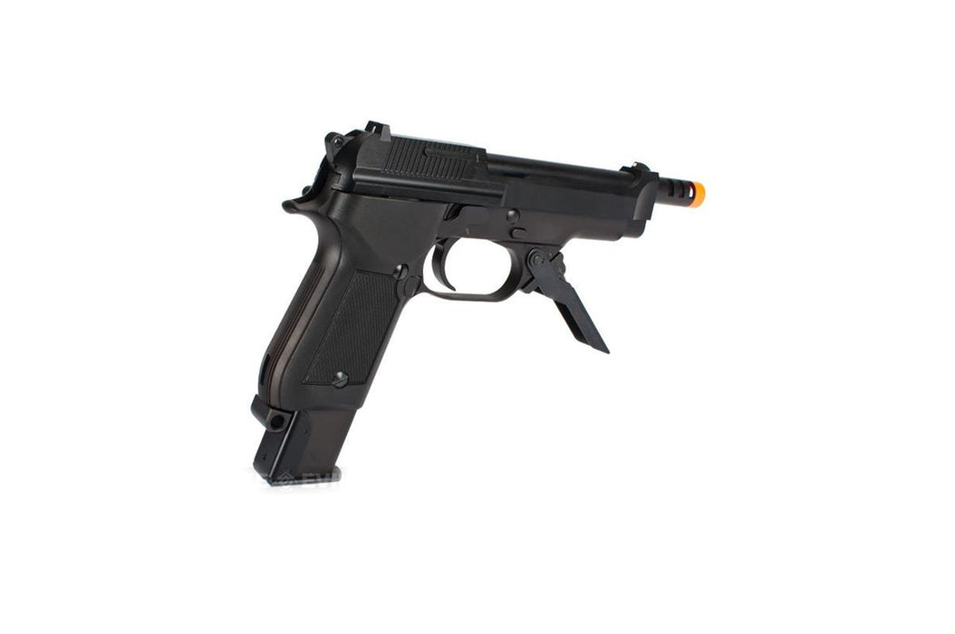 KWA AIRSOFT FULL METAL M93R II GAS BLOWBACK PISTOL W/ 3-ROUND BURST