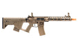 Lancer Tactical Enforcer Blackbird Skeleton AEG Rifle with Alpha Stock in Tan. Features a lightweight, skeletonized body for enhanced mobility and tactical efficiency in airsoft games.
