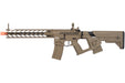 Lancer Tactical Enforcer NIGHT WING Skeleton AEG in tactical tan with Alpha Stock, front view, high FPS model