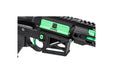 Close-up of the Lancer Tactical Enforcer Series Battle Hawk trigger and grip