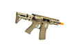 Lancer Tactical Enforcer Gen 2 Battle Hawk 4-inch PDW AEG in tactical Tan. Built for fast-paced airsoft battles, it combines a compact form with high maneuverability and durability.