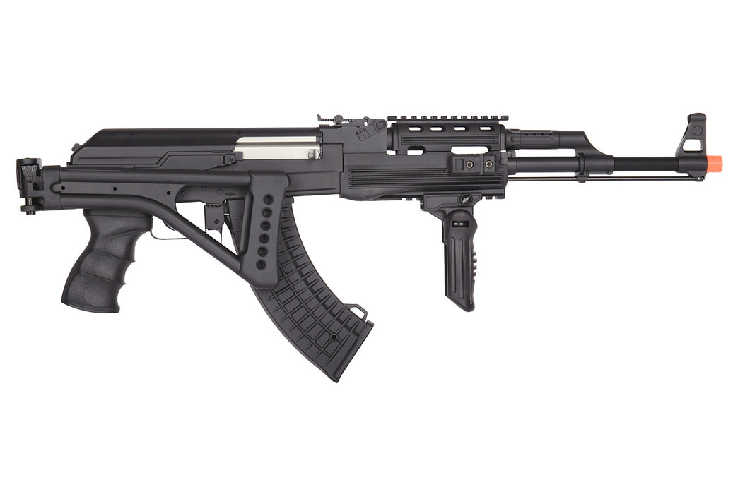 Lancer Tactical Folding Stock AK47 Airsoft AEG (Battery and Charger Included)(Color: Black)