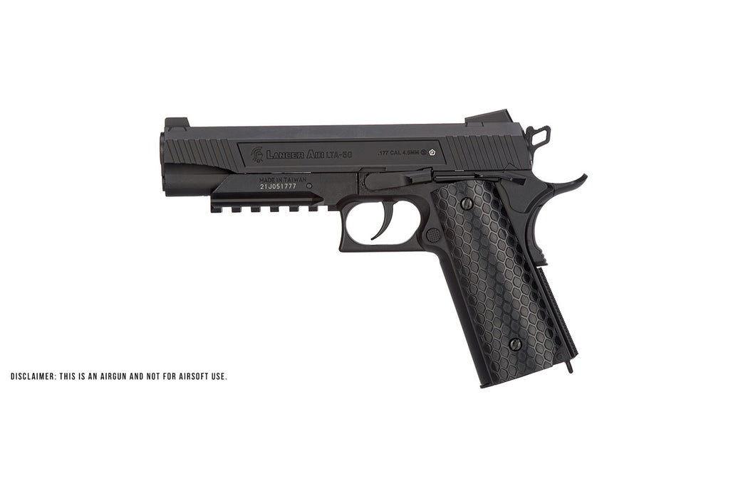 Lancer Air Cobra LTA-50B CO2 Half-Blowback 4.5mm Airgun (Color: Black)