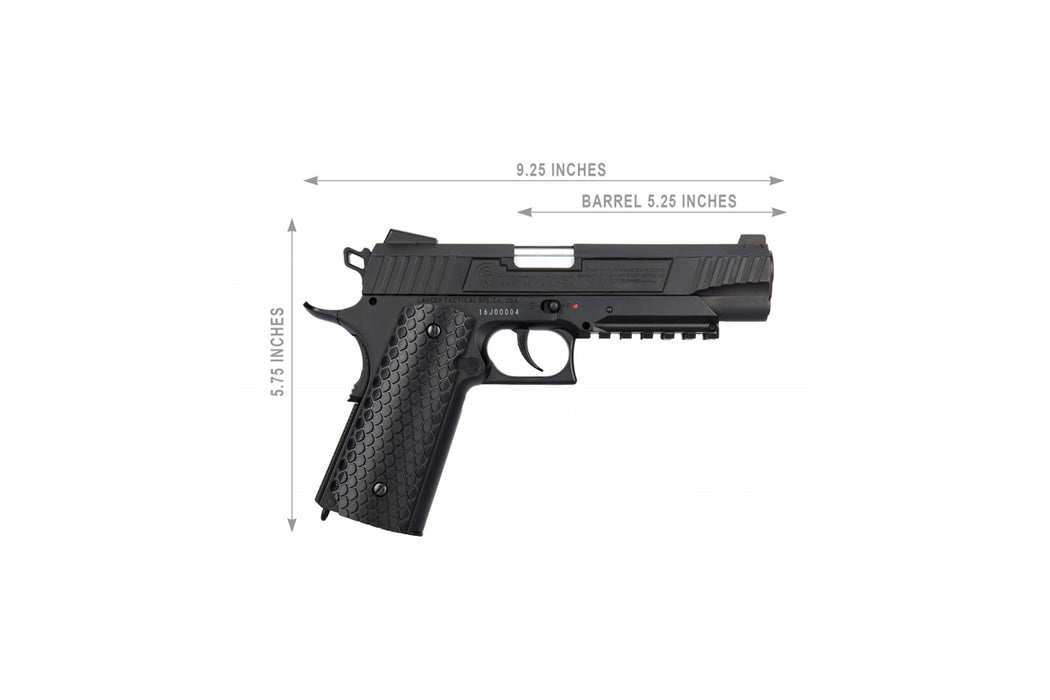 Lancer Air Cobra LTA-50B CO2 Half-Blowback 4.5mm Airgun (Color: Black)