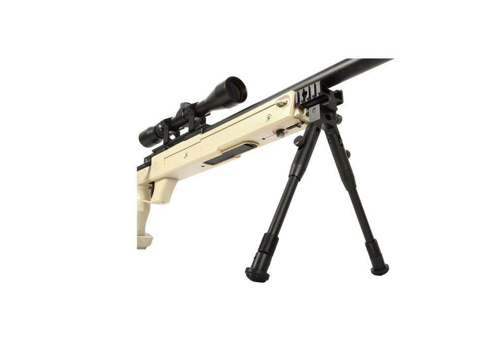 WELLFIRE SR22 BOLT ACTION TYPE 22 SNIPER RIFLE W/ SCOPE & BIPOD - TAN