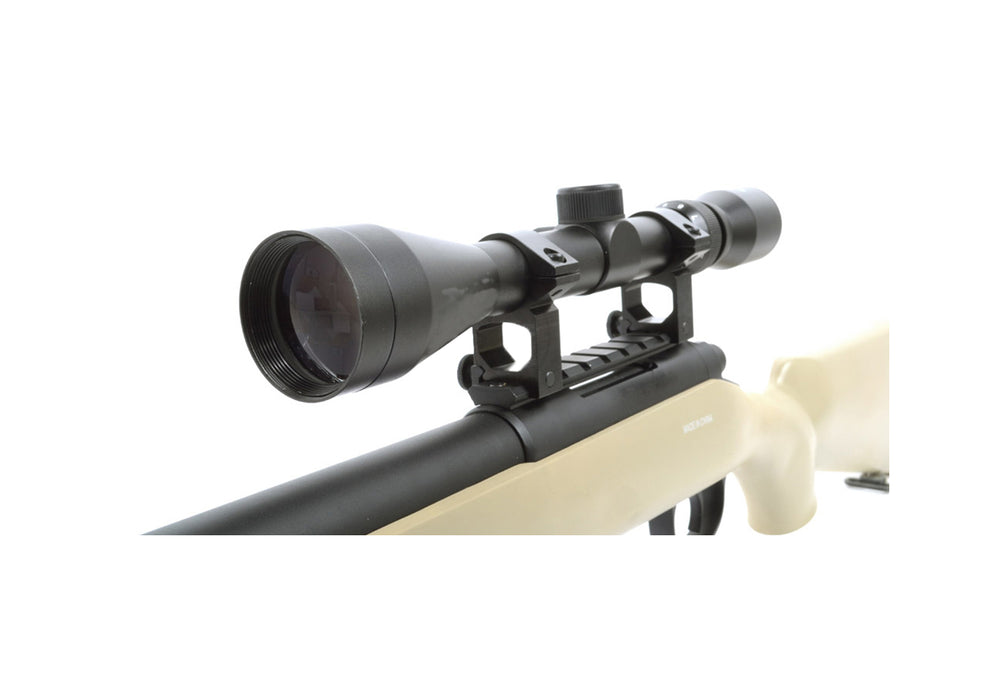 WELL VSR-10 BOLT ACTION AIRSOFT SNIPER RIFLE W/ SCOPE AND BIPOD (TAN)