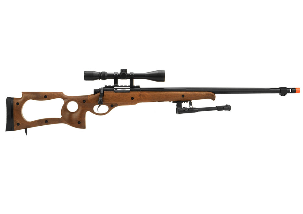 MB10WAB WELL MB10D SNIPER RIFLE W/ SCOPE AND BIPOD (FAUX WOOD)