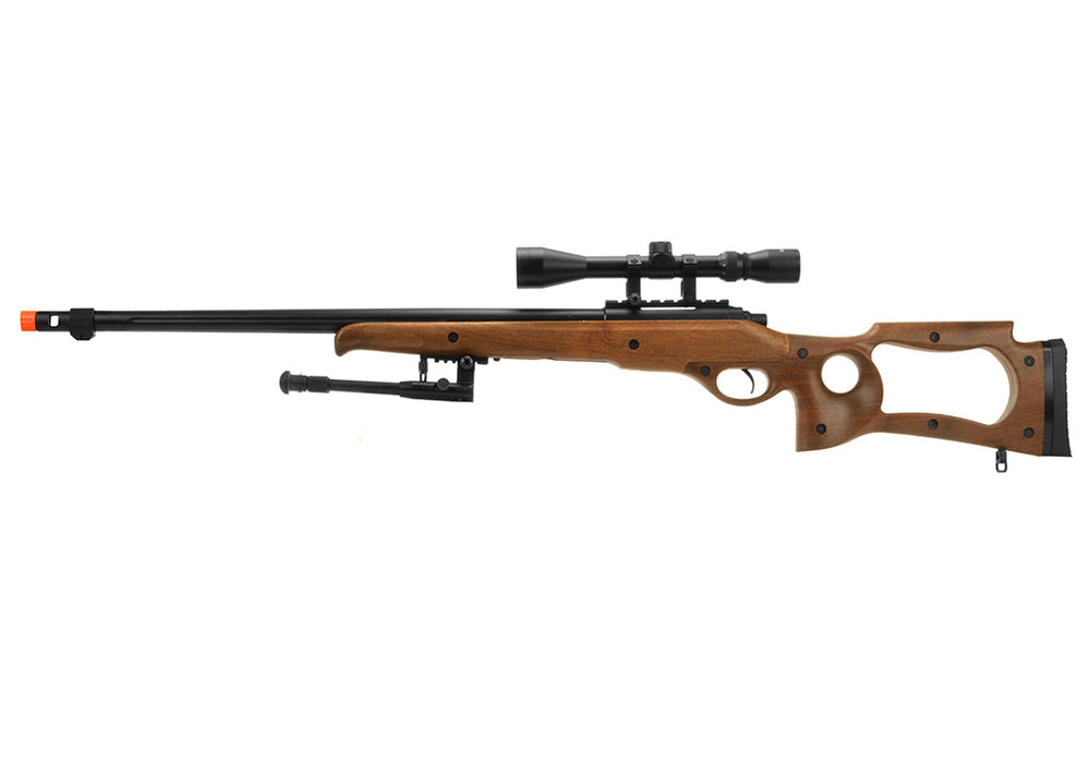 MB10WAB WELL MB10D SNIPER RIFLE W/ SCOPE AND BIPOD (FAUX WOOD)