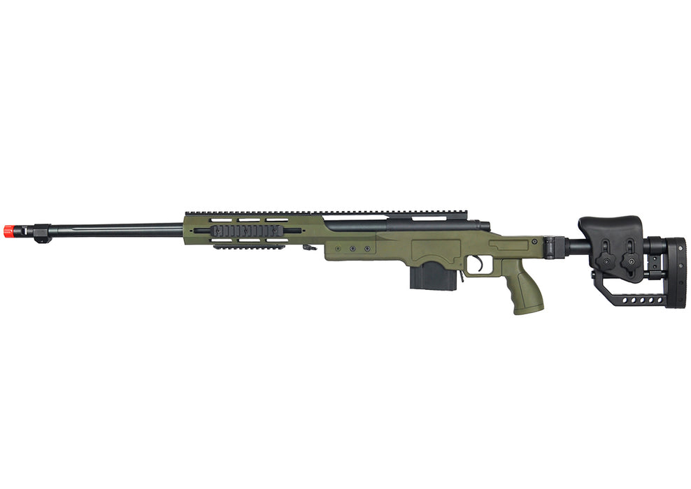 WELL MB4411G BOLT ACTION RIFLE w/FLUTED BARREL (COLOR: OD GREEN)