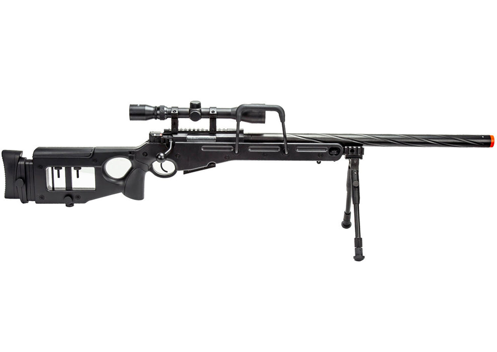 WellFire SV98 Bolt Action Airsoft Sniper Rifle w/ Scope and Bipod