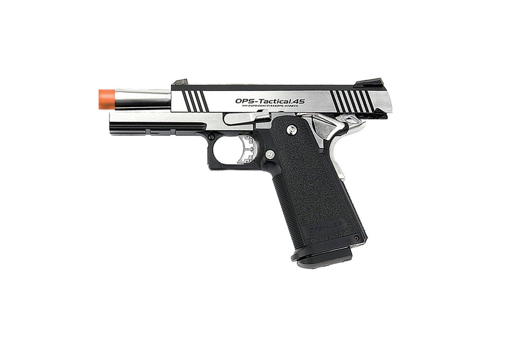 Tokyo Marui Dual Stainless Hi-Capa Custom Gas Blowback Airsoft Pistol (SILVER)