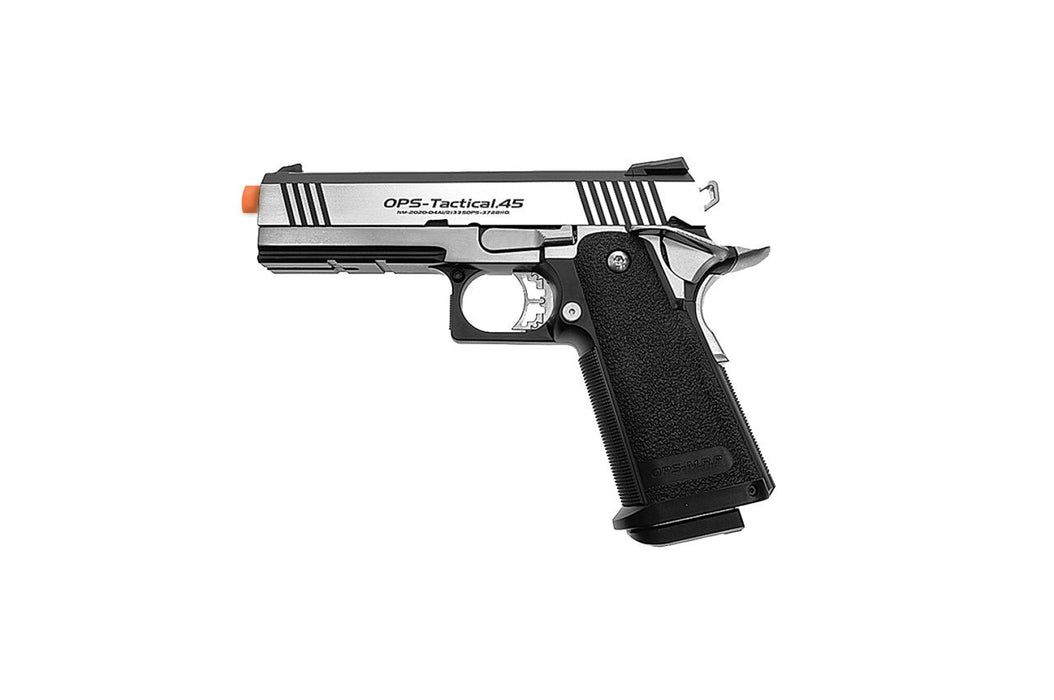 Tokyo Marui Dual Stainless Hi-Capa Custom Gas Blowback Airsoft Pistol (SILVER)