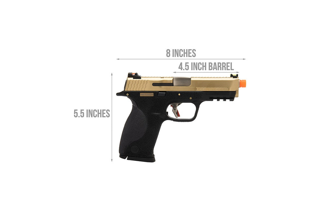 WE Tech Big Bird W.E.T Full Metal Gas Blowback Airsoft Pistol  (TITANIUM GOLD)