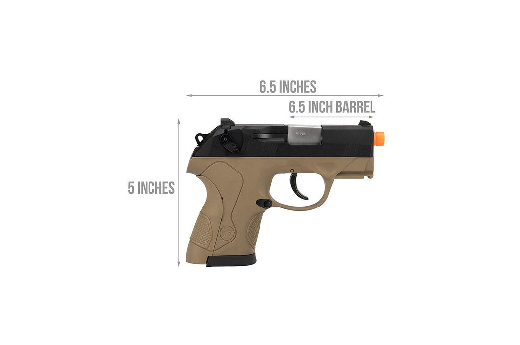 WE Tech Bulldog Compact Full Metal Gas Blowback Airsoft Pistol (TAN)