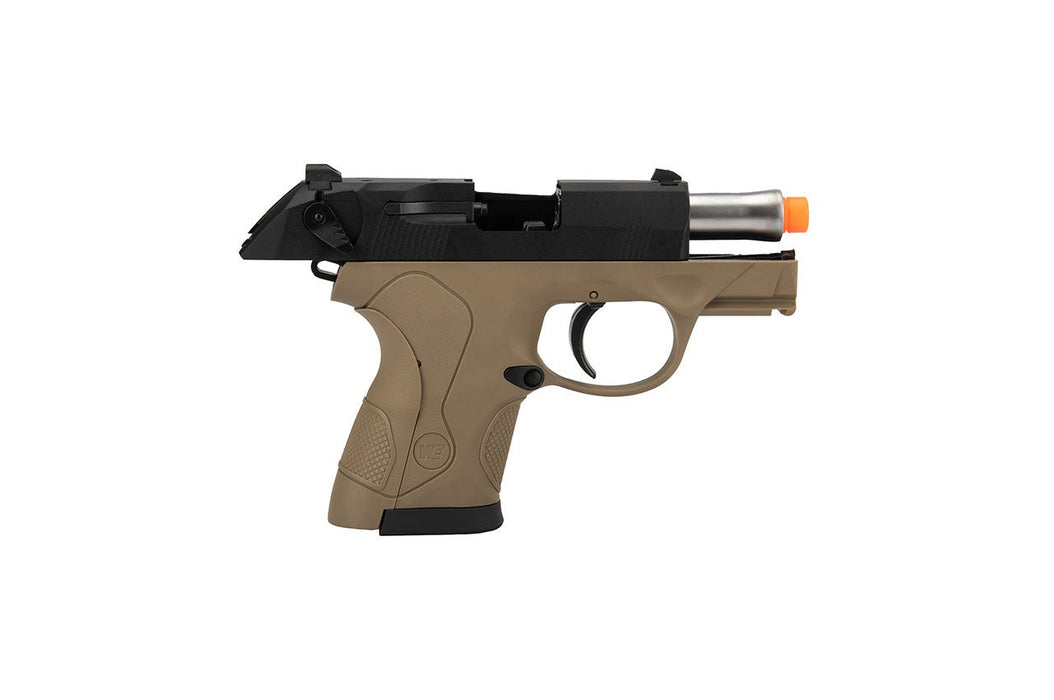 WE Tech Bulldog Compact Full Metal Gas Blowback Airsoft Pistol (TAN)