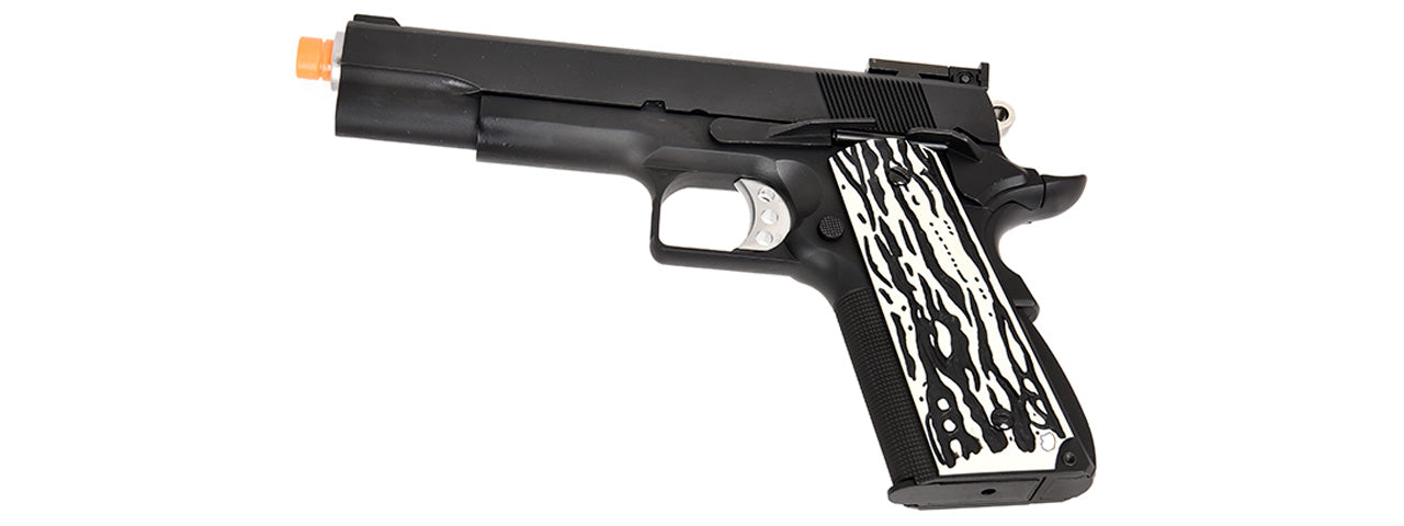 WE Tech Original 1911 Version C Full Metal GBB Airsoft Pistol w/ Imitation Ivory Grips (BLACK)