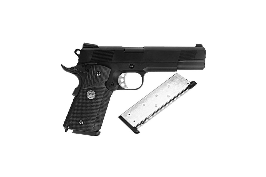 WE Tech M1911 MEU Tanio Koba Airsoft Gas Blowback Pistol (BLACK)