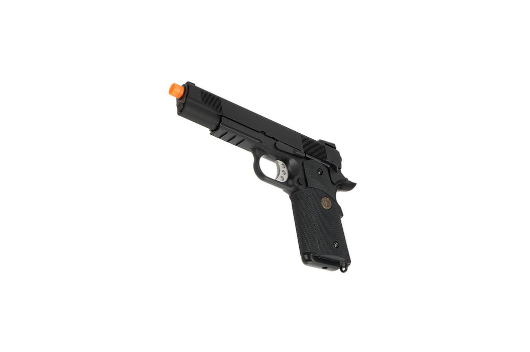 WE Tech 1911 Full Metal MEU Airsoft Gas Blowback Pistol (BLACK)