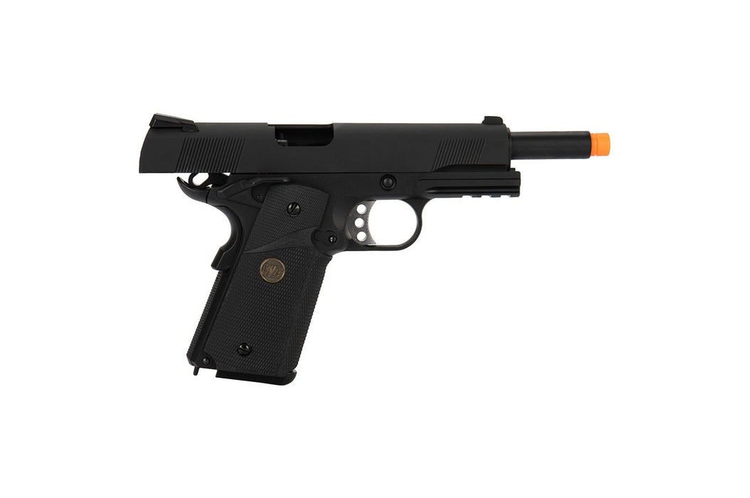 WE Tech 1911 Full Metal MEU Airsoft Gas Blowback Pistol (BLACK)