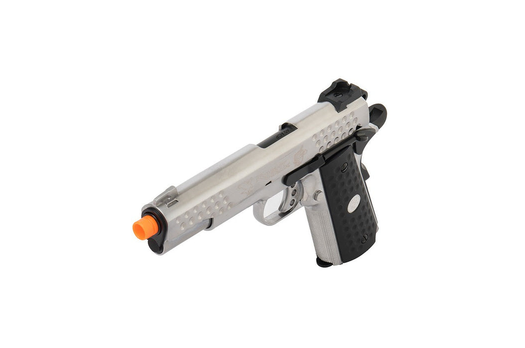 WE Tech Full Metal Knighthawk 1911 Gas Blowback Airsoft Pistol (SILVER)