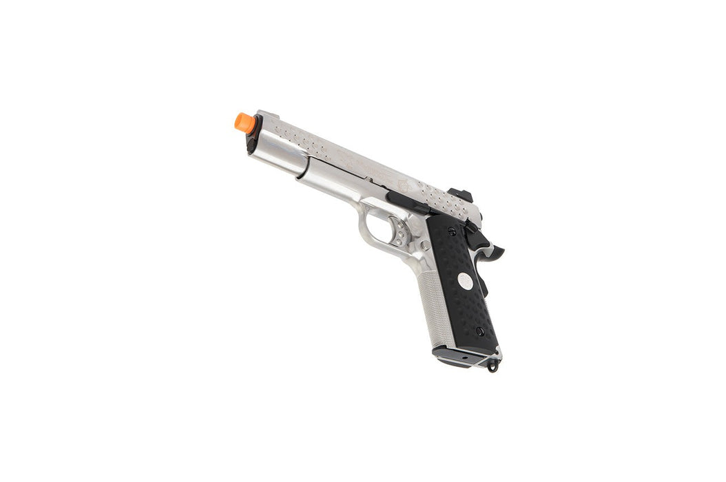 WE Tech Full Metal Knighthawk 1911 Gas Blowback Airsoft Pistol (SILVER)