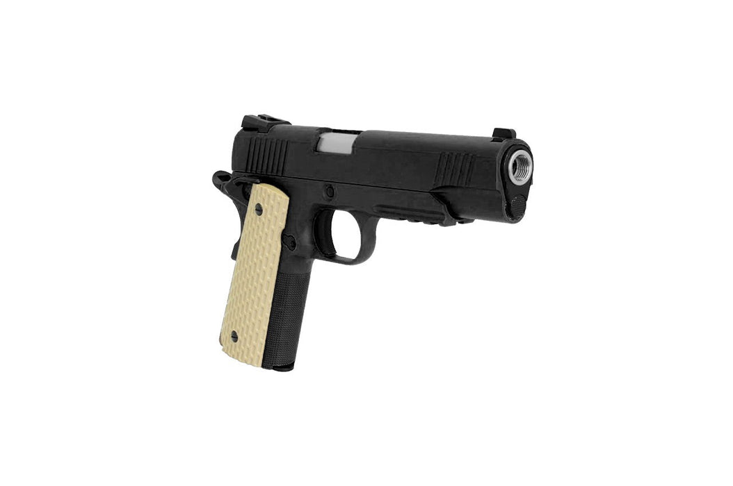 WE Tech Desert Warrior 5.1 M1911 Airsoft Gas Blowback Pistol (BLACK)